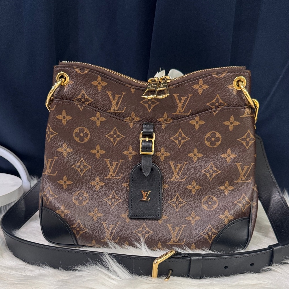 🤎LOUIS VUITTON Monogram Odeon PM Black - Picture 3 of 16